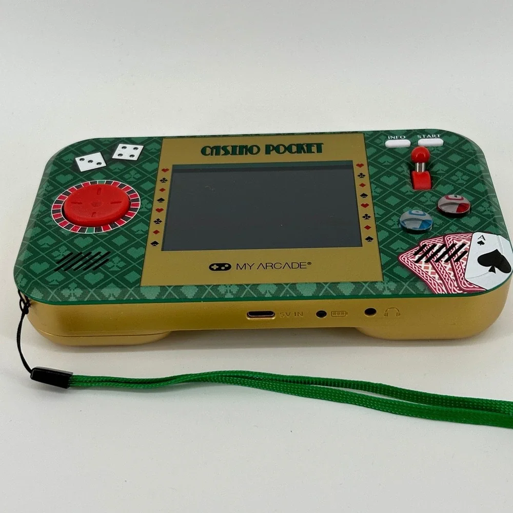 My Arcade Casino Pocket Player Max Handheld Game DGUN-3948 USB-C TESTED WORKS